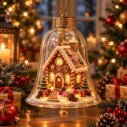 🎄 Lighted Christmas Bell Ornament Collection