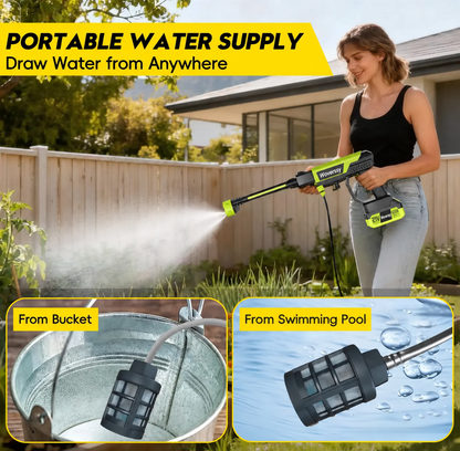 PowerJet Anywhere Cordless Pressure Washer Kit | Portable High Pressure Cleaning for Cars, Homes & Gardens