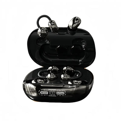 🎧 3-in-1 Wireless Earbuds with Power Bank Charging Case – Clip-On & Sleep Bluetooth Headphones with 4 Earbuds, Noise Cancellation, Water Resistant for Sports & Sleep