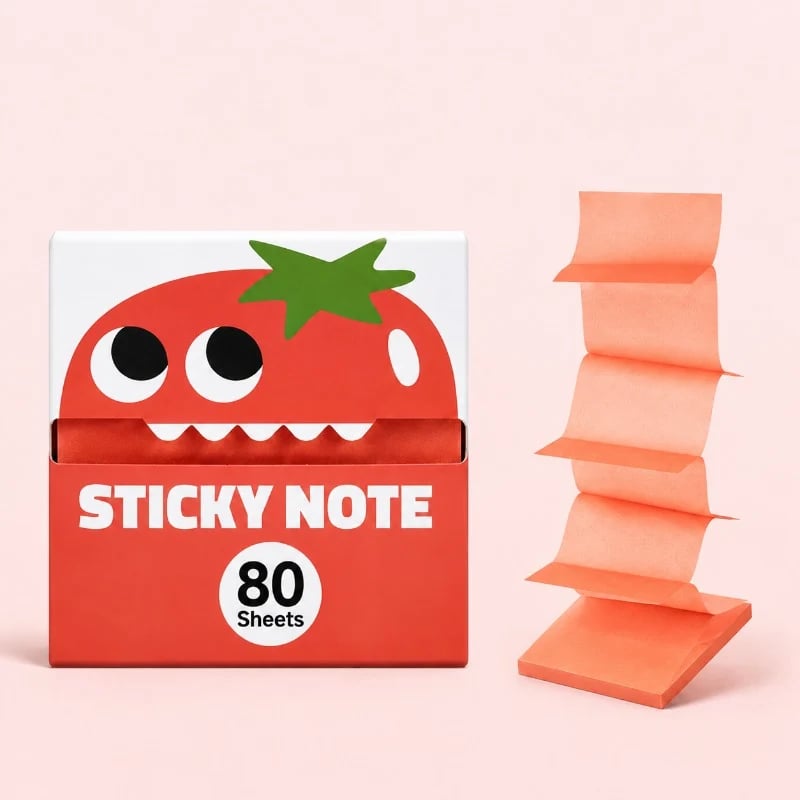 Transparent Pull-Out Sticky Notes (12 Boxes, 960 Sheets Total)