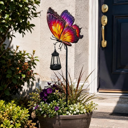 🔥49% Off Last Day - 🦋Solar Butterfly Garden Light with Hanging Lantern