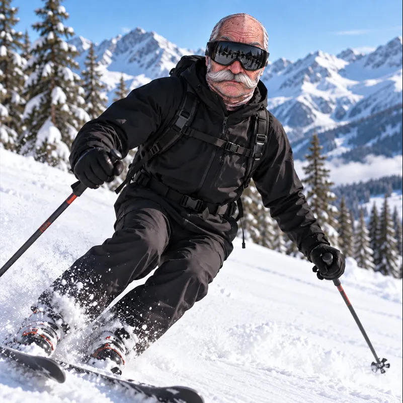 Funny Realistic Face Ski Mask – Hilarious Gear for Skiing, Riding & Outdoor Fun