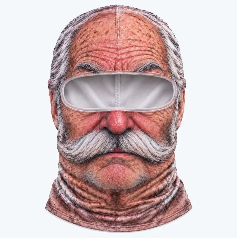 Funny Realistic Face Ski Mask – Hilarious Gear for Skiing, Riding & Outdoor Fun