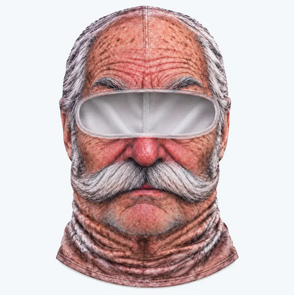 Funny Realistic Face Ski Mask – Hilarious Gear for Skiing, Riding & Outdoor Fun