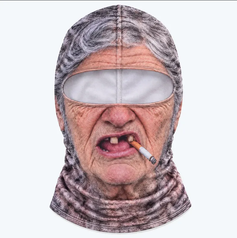 Funny Realistic Face Ski Mask – Hilarious Gear for Skiing, Riding & Outdoor Fun