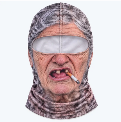 Funny Realistic Face Ski Mask – Hilarious Gear for Skiing, Riding & Outdoor Fun