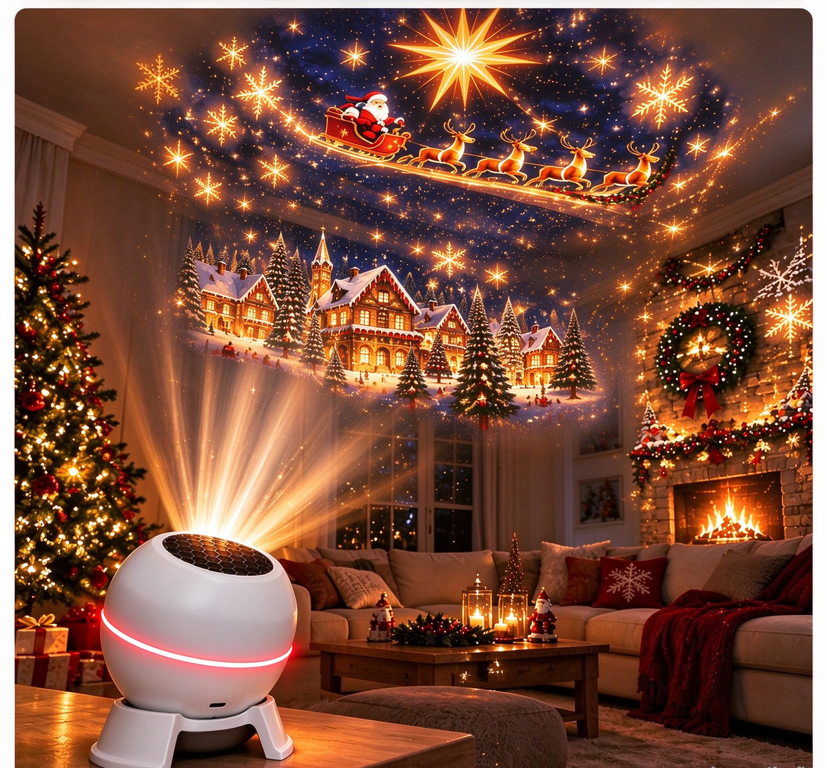 🌙✨Christmas Wonderland Projector – Fill Your Home With Holiday Magic ✨