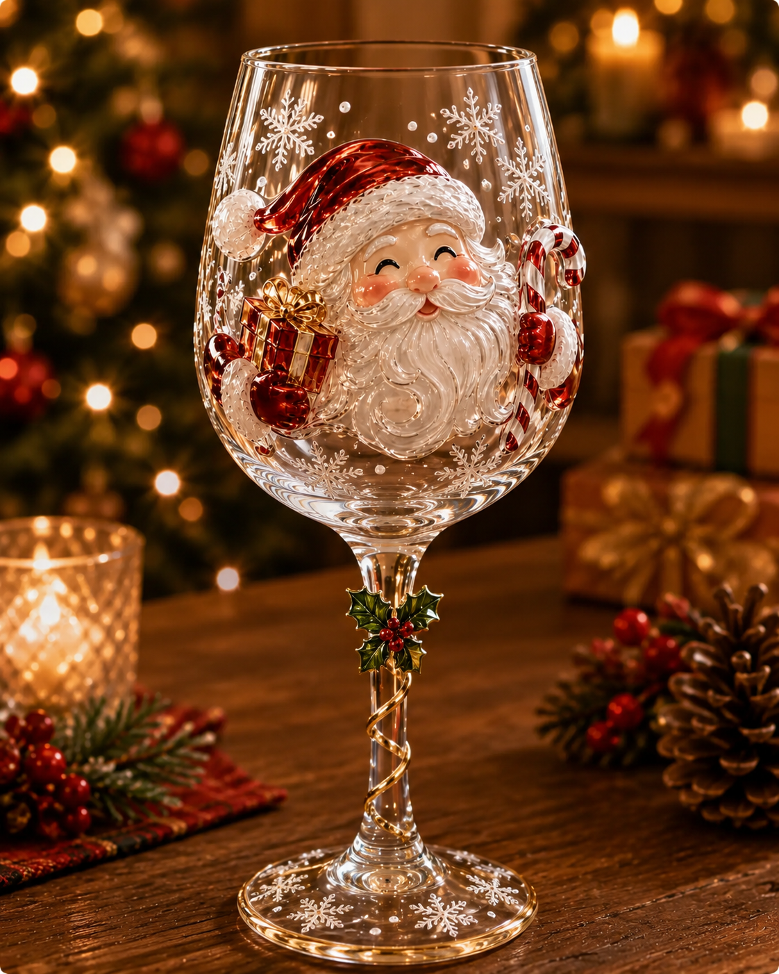 🔥🎁Christmas 3D Wine Glass Collection Gift Box Set