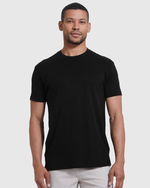 ⚡Hot Sales 49% OFF🔥Men's 4-Pack Crew Neck T-Shirt – Soft Cotton Blend, Athletic Fit, Tagless, Everyday Essential