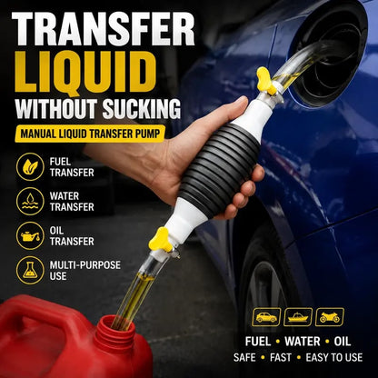 🔥LAST DAY 50% OFF - ⛽Manual Siphon Pump Kit with 1M Hose, Rubber Pump Bulb & 2 Hose Clamps, Liquid Transfer Pump for Fuel Water Oil, Car Boat Motorcycle