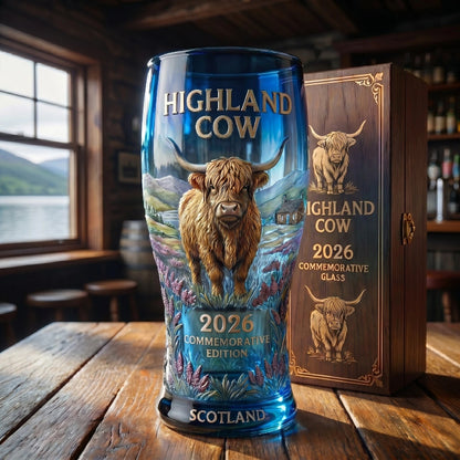 Last Day Promo: 49% OFF-Highland Cow 2026 Commemorative Glass