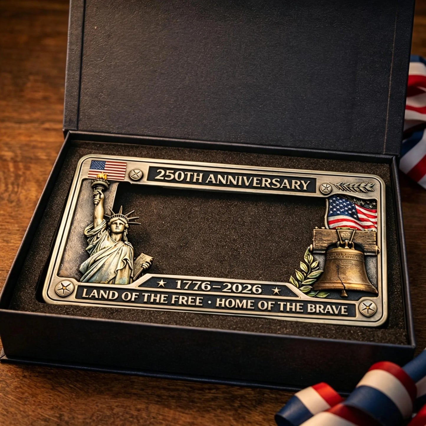 🔥LAST DAY 49% OFF-🦅USA 250th Anniversary License Plate Frame Patriotic Commemorative