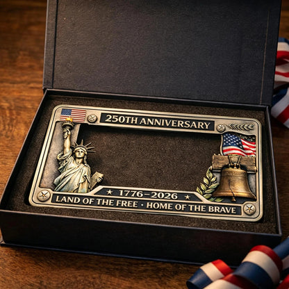 🔥LAST DAY 49% OFF-🦅USA 250th Anniversary License Plate Frame Patriotic Commemorative
