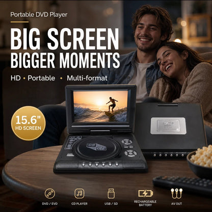 🔥Last Day 50% OFF - 📺 7.8" HD Portable DVD/EVD Player – Large Screen, Rechargeable & Compatible with DVD/CD/USB/SD – Perfect for Home & Travel 🔥