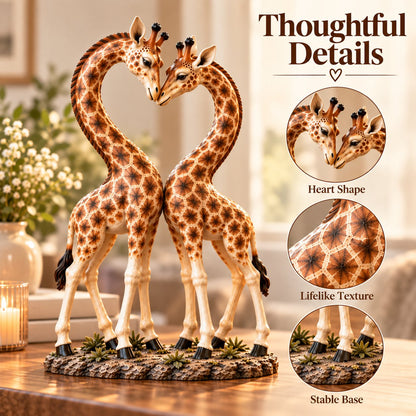💕🎁Better Together – Giraffe Heart Sculpture 🦒♡🦒