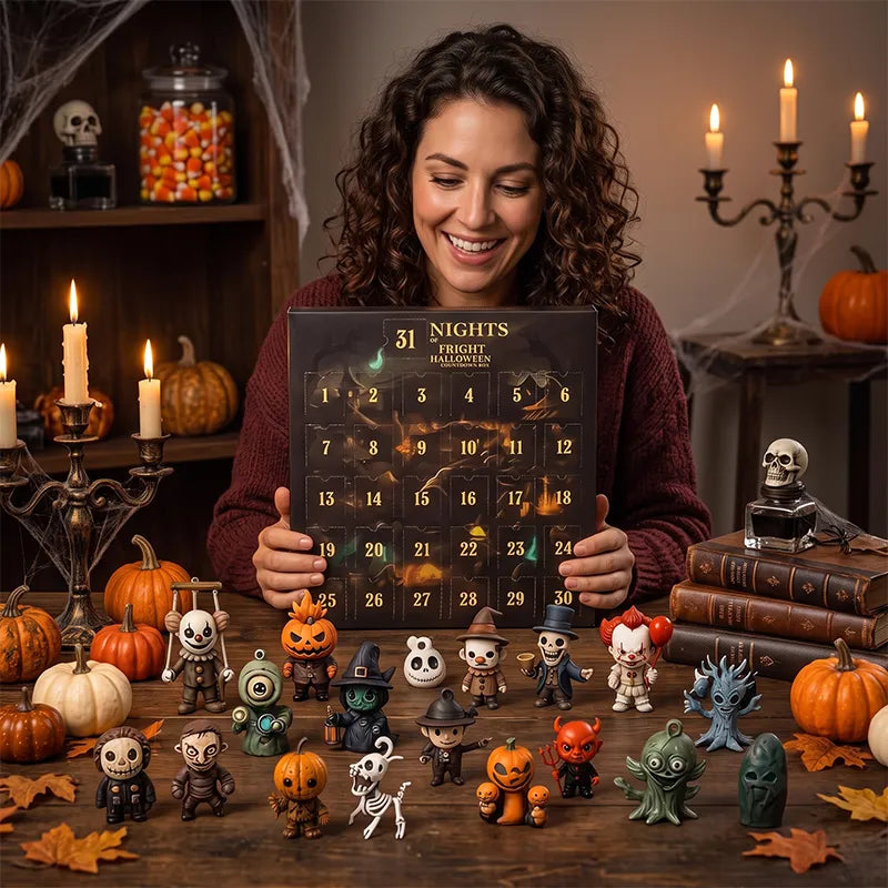 🎃2026 Halloween Countdown Advent Calendar Gift Box - 31 Nights of Fright Blindbags Surprise Set👻