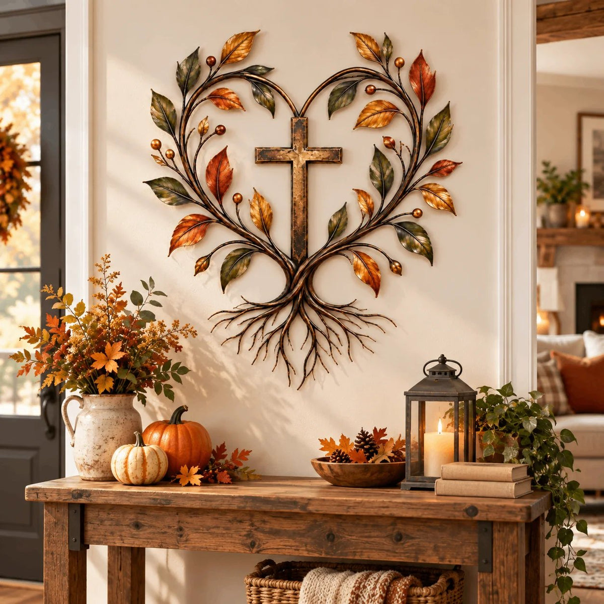 ✝️🌳Faith & Roots Tree of Life Cross Wall Decor