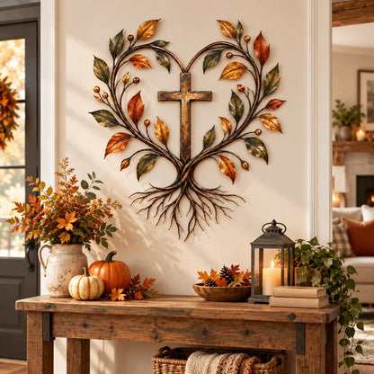 ✝️🌳Faith & Roots Tree of Life Cross Wall Decor