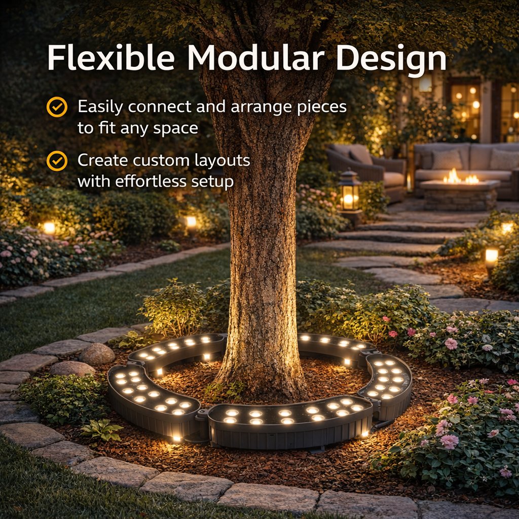 🌳 LED Ring Tree Light | Outdoor Waterproof Landscape Spotlight 🌟
