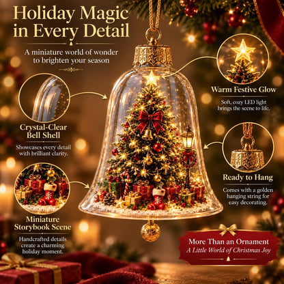 🎄 Lighted Christmas Bell Ornament Collection