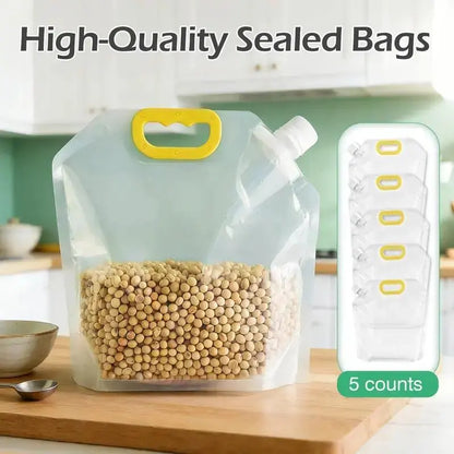 Reusable Food Storage Bags, Leakproof & Moisture-Resistant Pouches