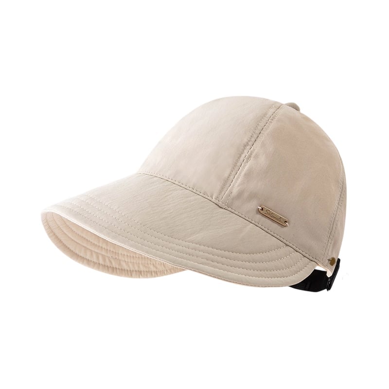 👒 Women’s Wide Brim Sun Visor Hat – UPF 50+ Open Top Ponytail Cap for Beach, Golf & Outdoor Sun Protection
