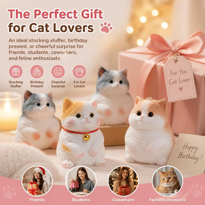 🎨🐾Soft and Cuddly Cat – Stress-Relief Squeezable Toy