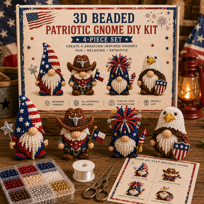 🔥Last Day 50% OFF🧵✨3D Beaded Gnome DIY Kit