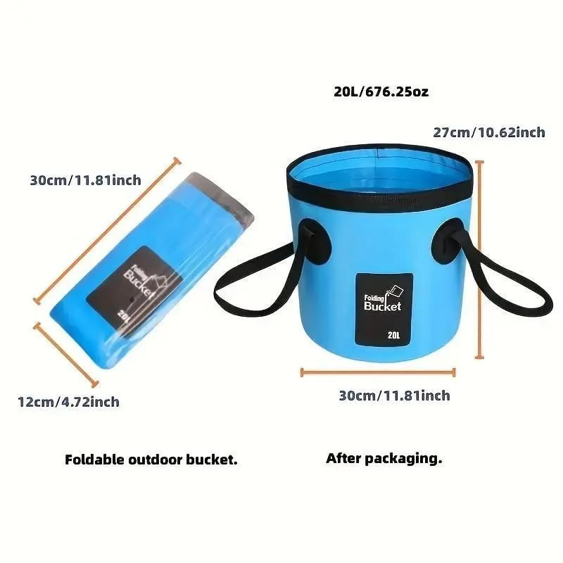 🪣20L Portable Folding Water Storage Bucket🚰Your Go‐Anywhere Water Companion