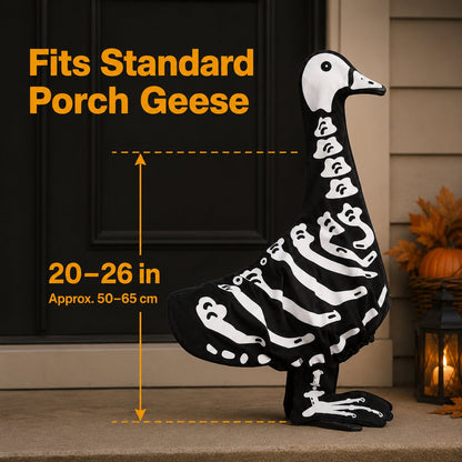 🎃Halloween Goose Skeleton Costume for Porch🪿👻