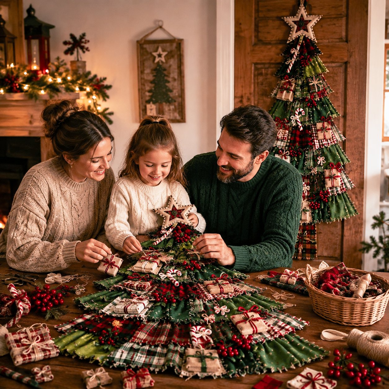 🔥😍Beginner-Friendly DIY Oversized Patchwork Christmas Tree Door Hanging Kit | Complete Kit with All Tools & Step-by-Step Guide Included 💕🎄