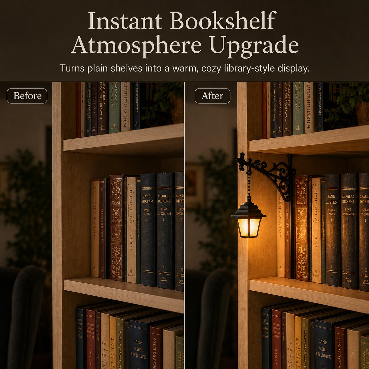 📚Library Lantern-Decorative Bookshelf Lighting