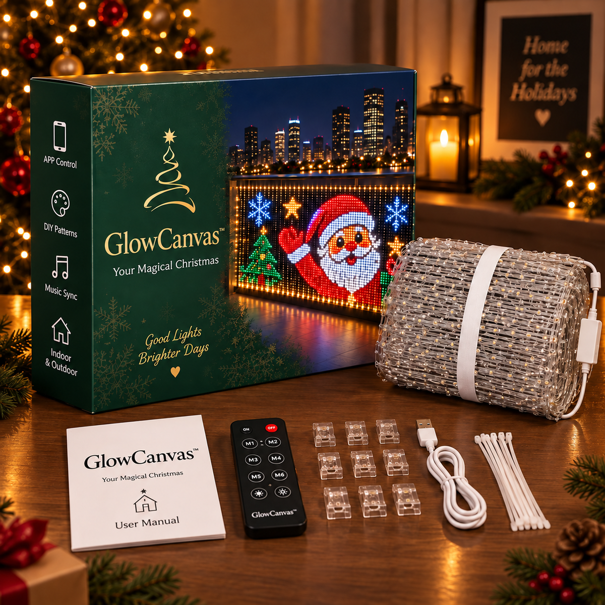Ncrovopro smart pixel curtain lights for animated holiday displays