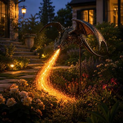 2027 Woverssy® Dragon’s Ember Solar Garden Decor