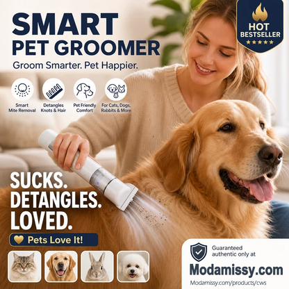 🔥Electric Pet Grooming Comb🐕Keep your furry friends away from mites, fleas and tangled fur！