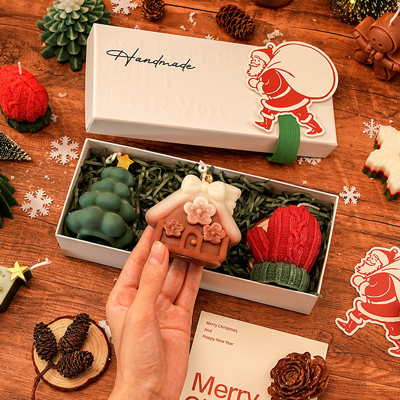 🎅Handmade Christmas Scented Candle Gift Set: A Festive Essential for Atmosphere & Gifting🕯️🎄