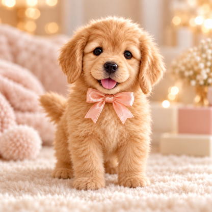 🎁🐶 HOT SALE 49% OFF – Lifelike Robotic Golden Retriever Puppy | The Cutest Christmas Gift ✨🎄