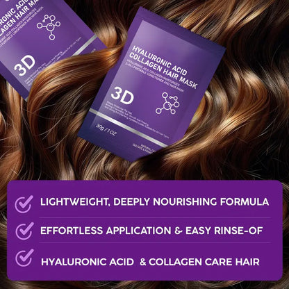 🔥Day Sale 50% OFF🔥3D Hyaluronic Acid & Collagen Hair Mask
