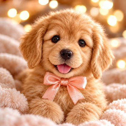 🎁🐶 HOT SALE 49% OFF – Lifelike Robotic Golden Retriever Puppy | The Cutest Christmas Gift ✨🎄