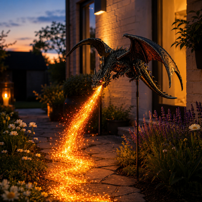2027 Woverssy® Dragon’s Ember Solar Garden Decor