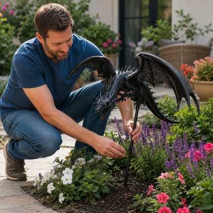 2027 Woverssy® Dragon’s Ember Solar Garden Decor