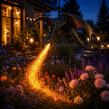 2027 Woverssy® Dragon’s Ember Solar Garden Decor