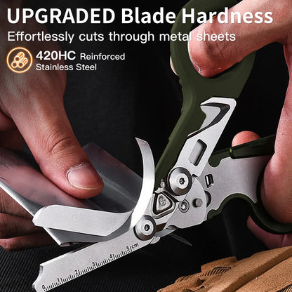 8-in-1 Tactical Folding Scissors