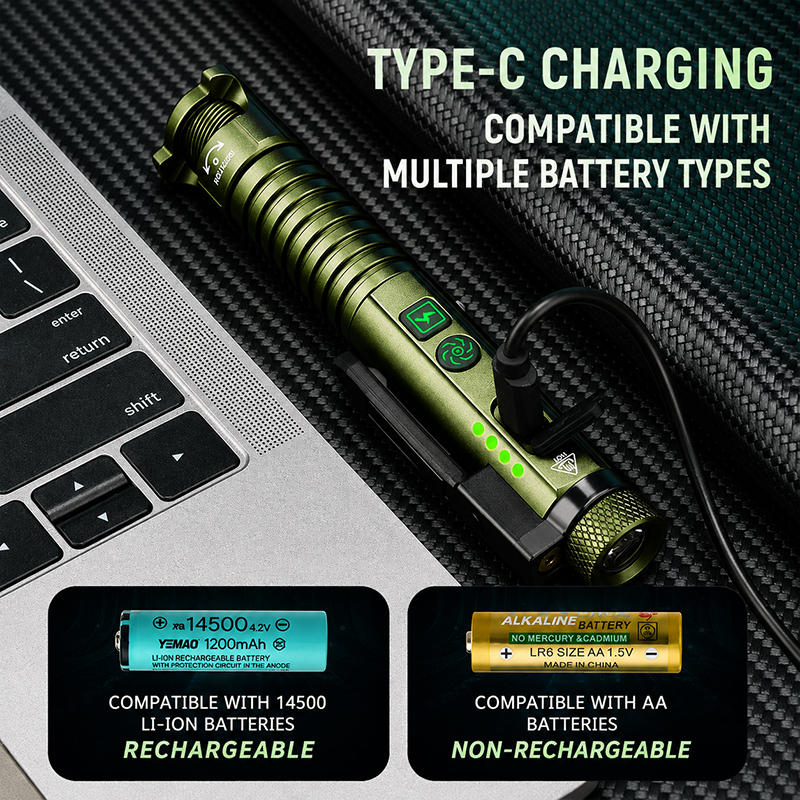 🔦 Multifunctional Magnetic Pen Light – 600LM Rechargeable Work Flashlight for Any Task 🛠️