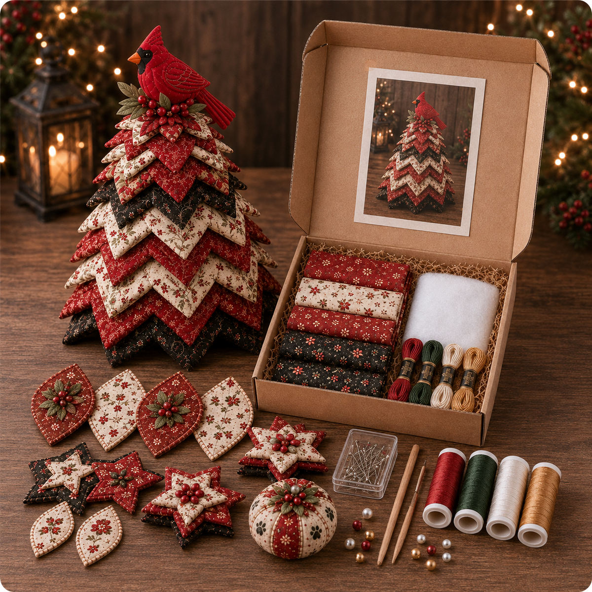 🔥49% Off Last Day -Quilted Christmas Tree DIY Kit