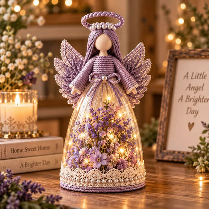 🔥 LAST DAY 49% OFF - 🌸🎁 Lighted Floral Angel Figurine