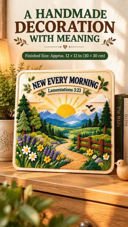 ✝️✨ Bible Verse Magic Felt Sticker Art DIY Kit – Beginner-Friendly Christian Craft 🙏🌿