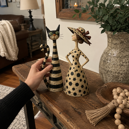 Limited Time Sale 40% OFF🎁 Vintage Cat & Lady Sculptures