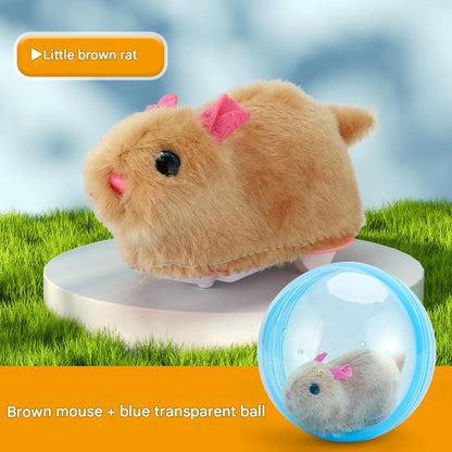 Auto-Rolling Ball with Mouse Hands-Free Play for Indoor Cats
