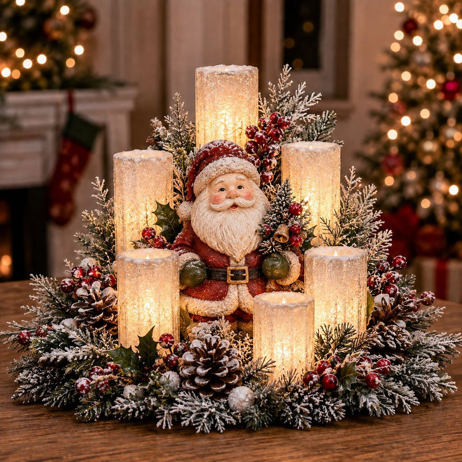 Santa Christmas centerpiece